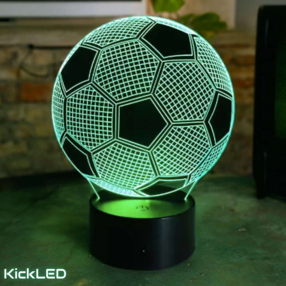 3D LED Focilabda - távirányítóval & USB kábellel